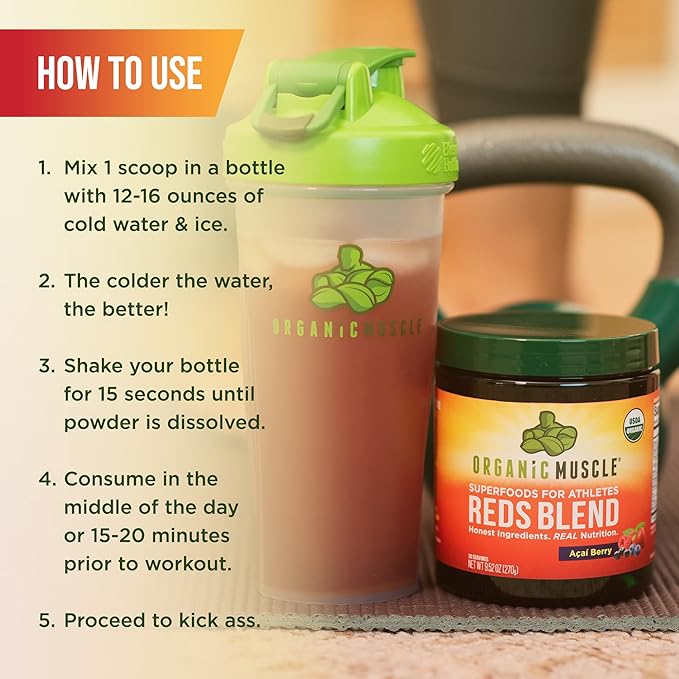 Organic Muscle Super Reds Powder 30 Servings