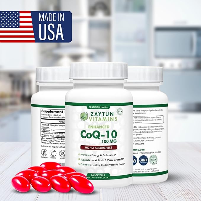 Zaytun CoQ10 Highly Absorbable, Heart Health 60 Mini