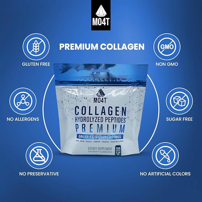100% Pure Collagen Peptides Powder