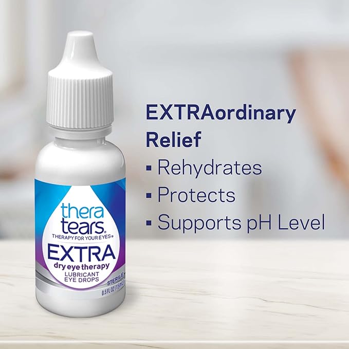 TheraTears Extra Dry Eye Therapy Lubricant 0.5 fl 2 Count 30 Vials, 60 Count