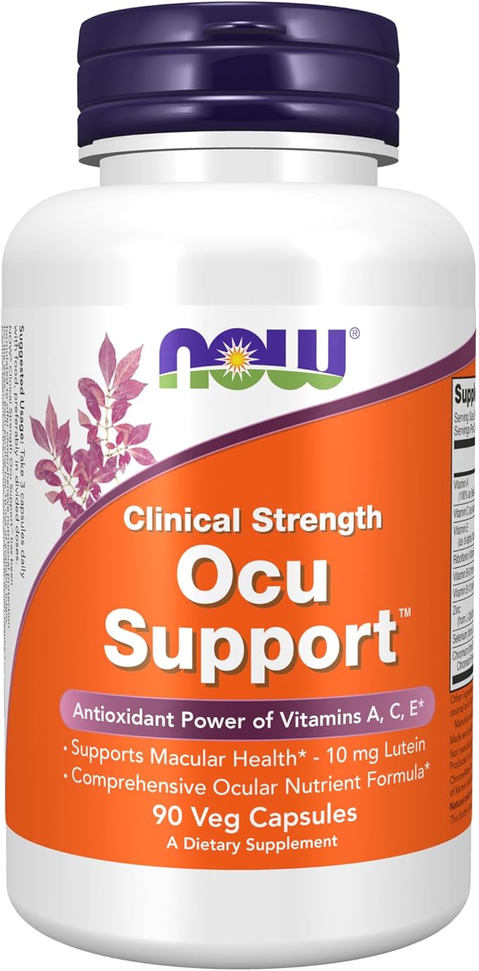 NOW Supplements, Ocu Support™with FloraGLO® Lutein, 90 Veg