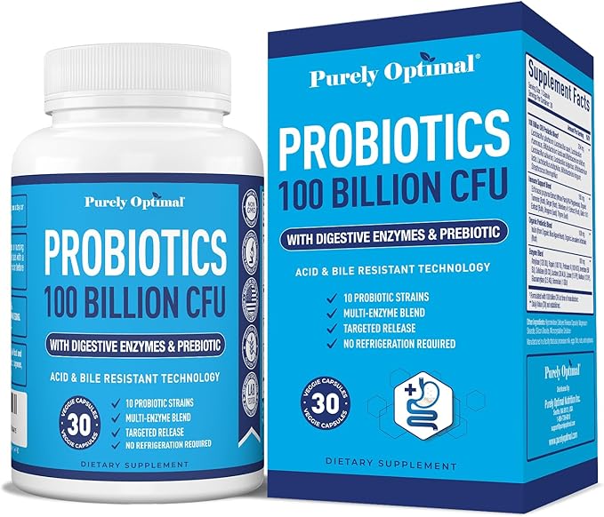 Purely Optimal Premium Probiotics 100 Billion