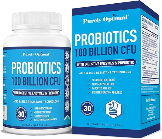 Purely Optimal Premium Probiotics 100 Billion