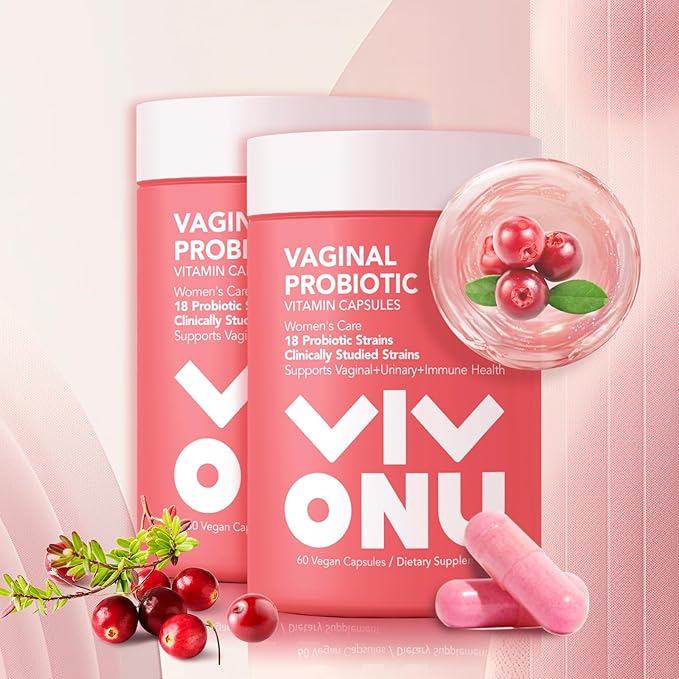 Women's Probiotic,Prebiotics & Lactobacillus Probiotic Blend,60 Billion CFUs,18 Strains,Help Women's Health,Boost Immune,Digestive,Gut,Promote Healthy Vaginal Odor & Vaginal Flora