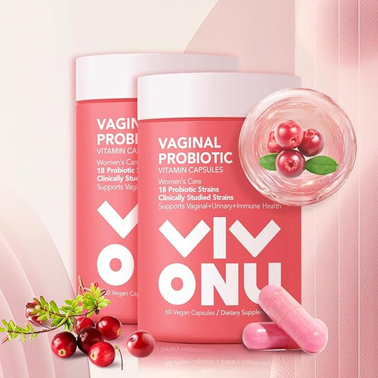 Women's Probiotic,Prebiotics & Lactobacillus Probiotic Blend,60 Billion CFUs,18 Strains,Help Women's Health,Boost Immune,Digestive,Gut,Promote Healthy Vaginal Odor & Vaginal Flora