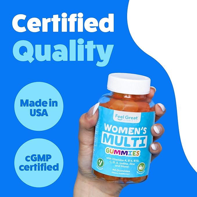 Multivitamin Gummy for Women by Feel B-6, B-12, B-12, C,