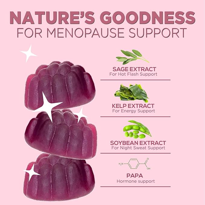 Menopause Support Supplement for Women 60 Gummies