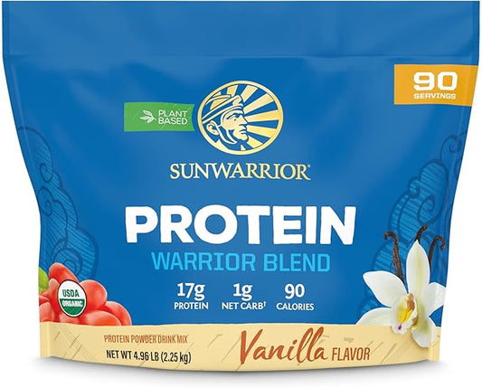 Sunwarrior Vegan Organic Protein Powder Plant-based 90 Servings
