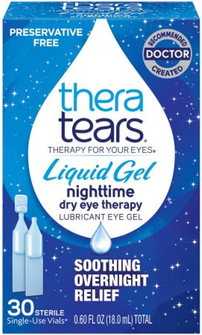TheraTears Liquid Gel Nighttime Lubricating Eye 30 Count