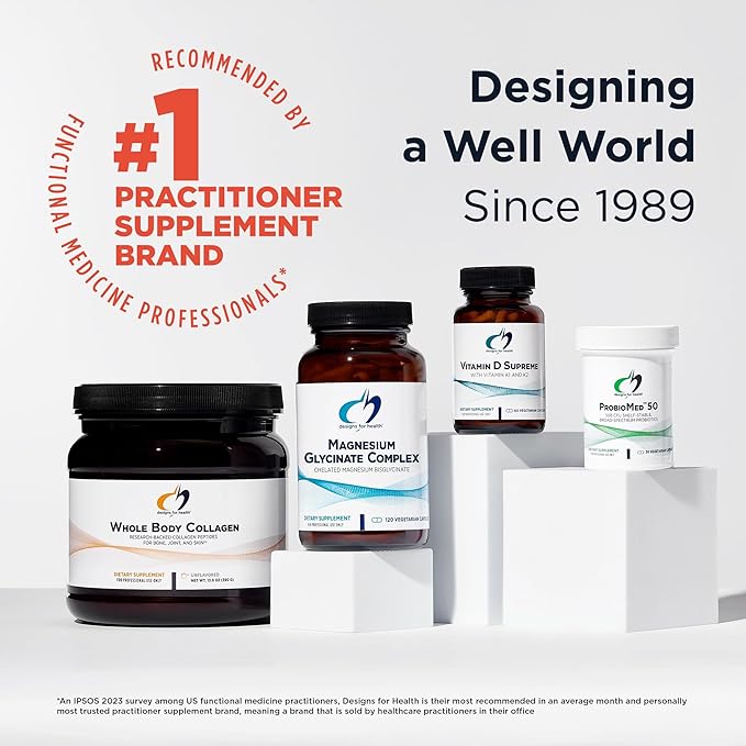 Designs for Health N-Acetyl-L-Cysteine 900mg NAC, (120 Capsules)