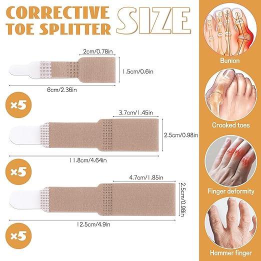15Pcs Fabric Hammer Toe Corrector (15)