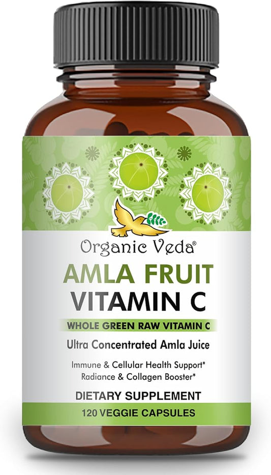 Organic Veda Amla Capsules Natural Vitamin 120