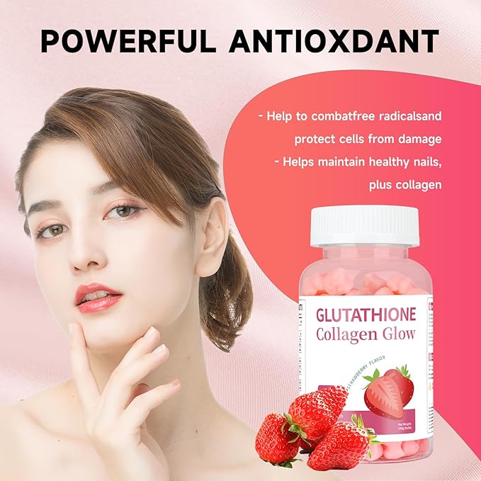 Glutathione Collagen Glow Gummies, Glutathione Collagen 2 Bottle