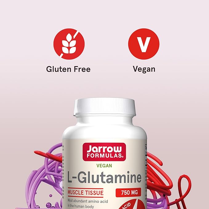 Jarrow Formulas L-Glutamine 750 mg, Dietary 120 Veggie 120 Day