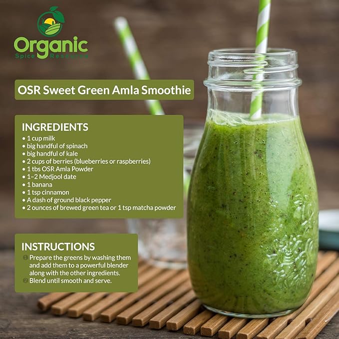 Organic Amla Powder 8 oz (226g) | 100% Raw