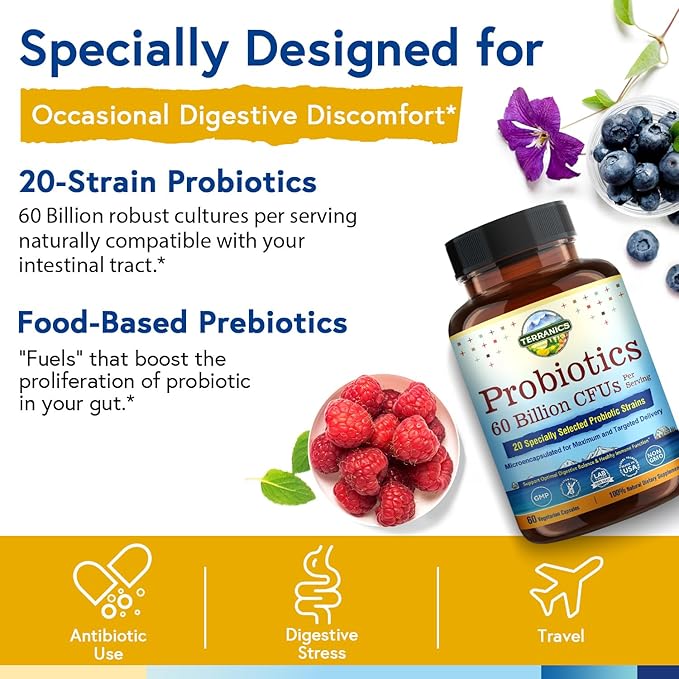 Terranics Probiotics 60 Billion CFU, 20 60 Veg