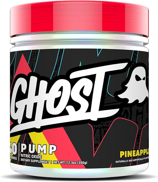 GHOST Pump Nitric Oxide Powder, Pineapple 40 Servings