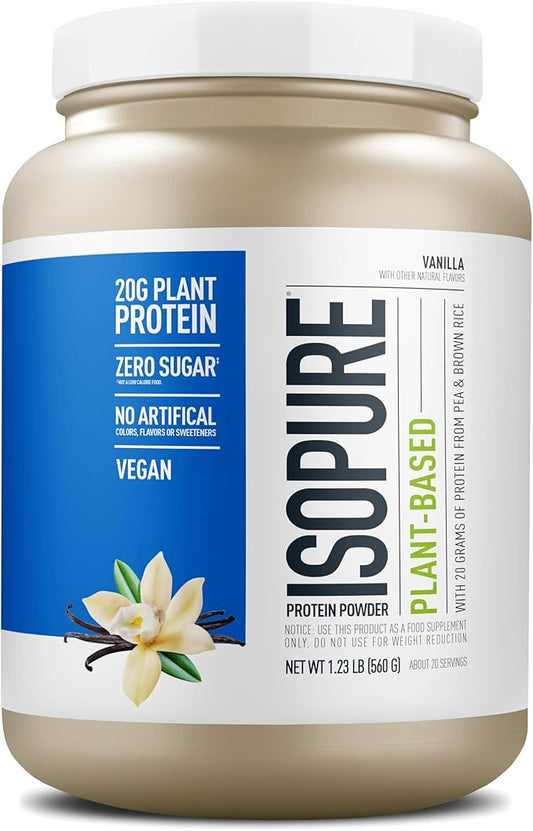 Isopure Vanilla Vegan Protein Powder, 20 Servings
