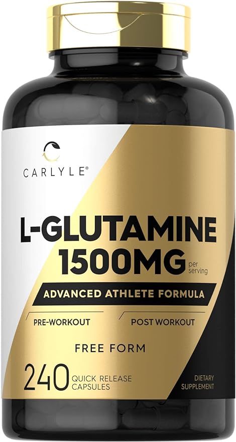 Carlyle L Glutamine Capsules 1500mg | 240 Count