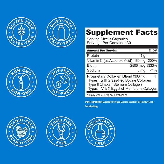 Live Conscious Beyond Collagen Multi Collagen Capsules 90 Capsules