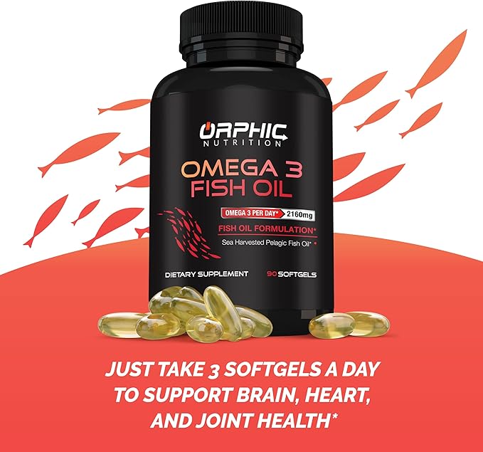 Burpless OMEGA 3 Fish Oil Supplement 90 Softgal 3600mg -