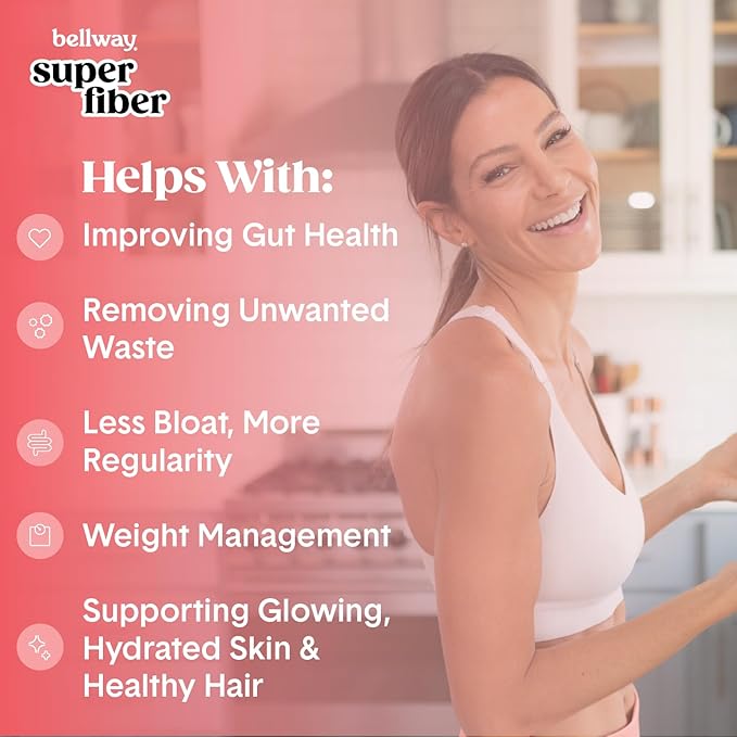Bellway Super Fiber Powder + Collagen (2 Pack), (22.92 oz)