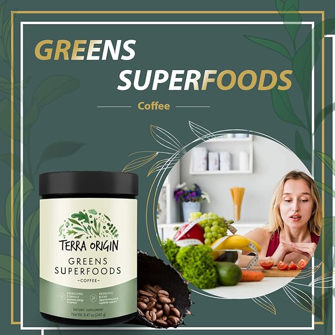 TERRA ORIGIN Superfoods Greens Immune Defense 30 Servings