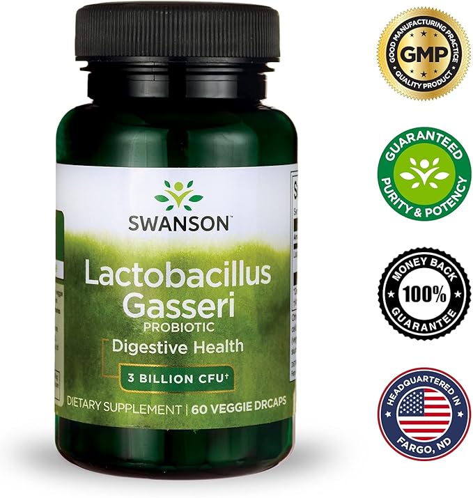 Swanson Lactobacillus Gasseri 3 Billion (60 Veggie 3 Bottles