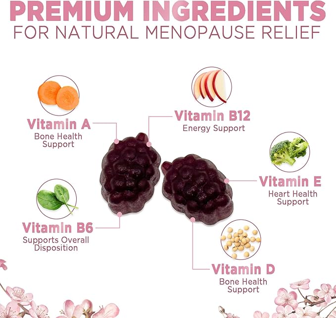 Menopause Support Supplement for Women 60 Gummies