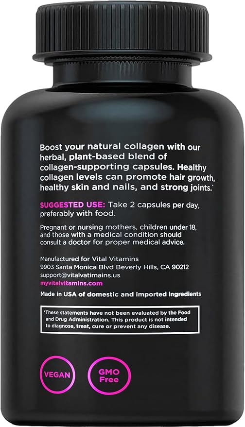 Vital Vitamins Vegan Collagen Booster 60 Capsules