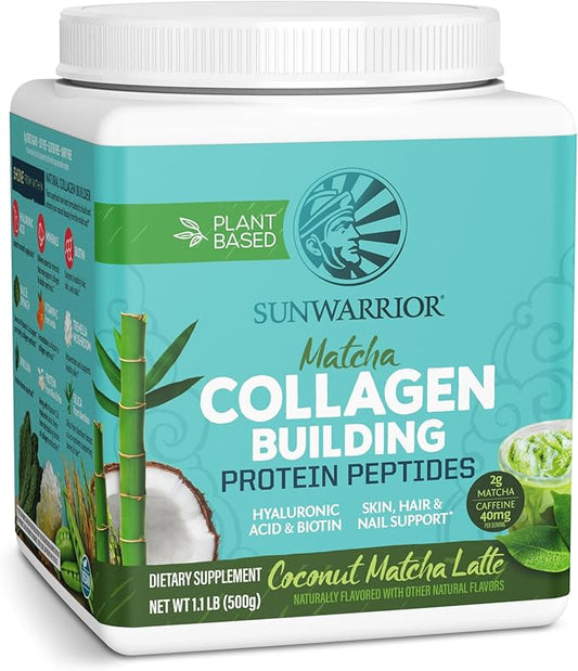 Sunwarrior Vegan Matcha Collagen Building Powder 20 Servings