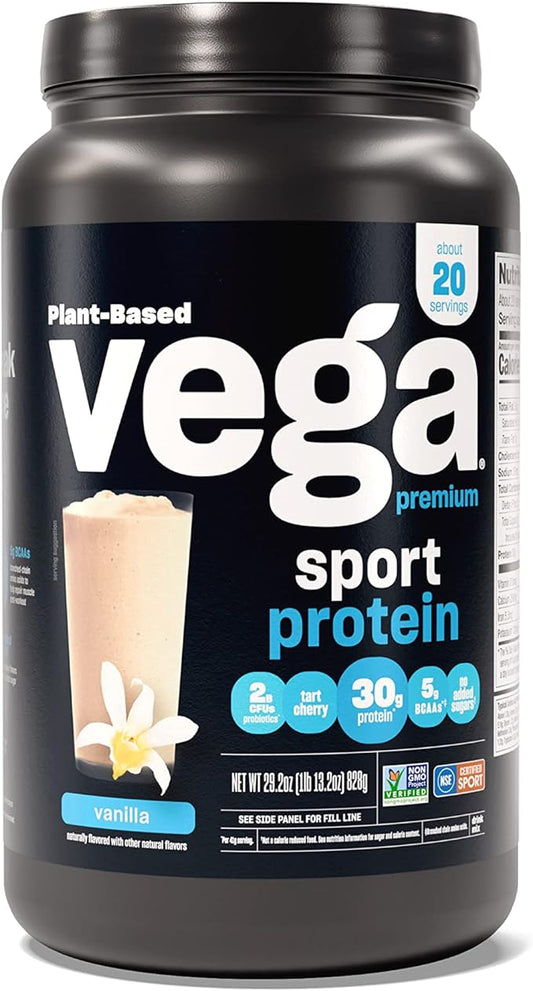 Vega Premium Sport Protein Vanilla Protein 29.2 oz,