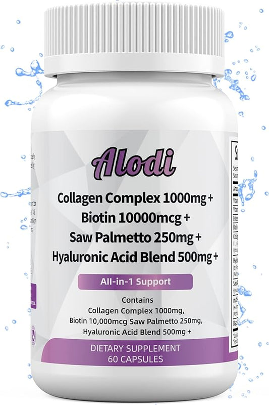 Super Collagen 1000mg, Biotin 10000mcg, Keratin 250mg, Hyaluronic 500mg -