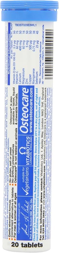 Vitabiotics Osteocare Fizz 20 Tablets