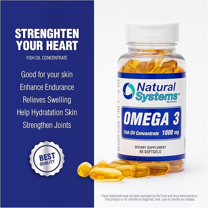 Omega 3 1000mg Fish Oil 60 3 Fish