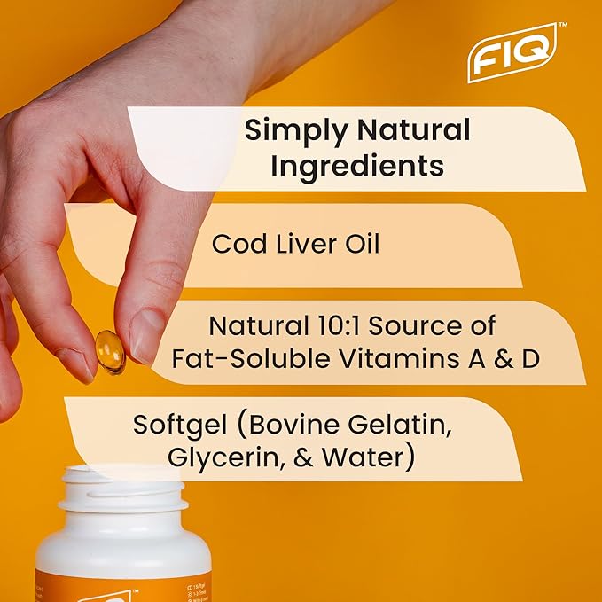 FIQ - Cod Liver IQ: Cod 3 Fatty 100 Capsules