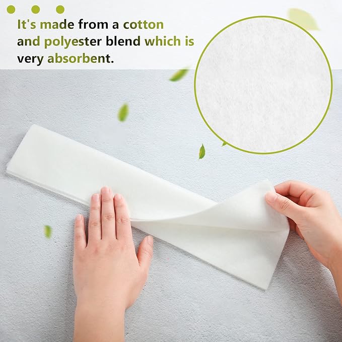 20 Counts Skinfold Dry Sheet Soft 2 Sizes, 14 x 6 Inch, 7 x 6 Inch