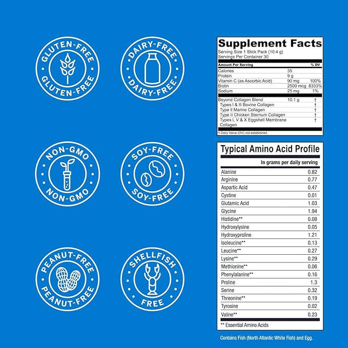 Live Conscious Beyond Collagen Peptides Powder (30 Pack)