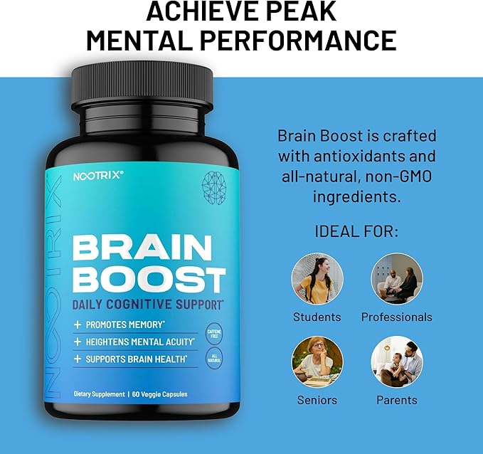 Brain Boost Nootropic Supplement 240 Capsules