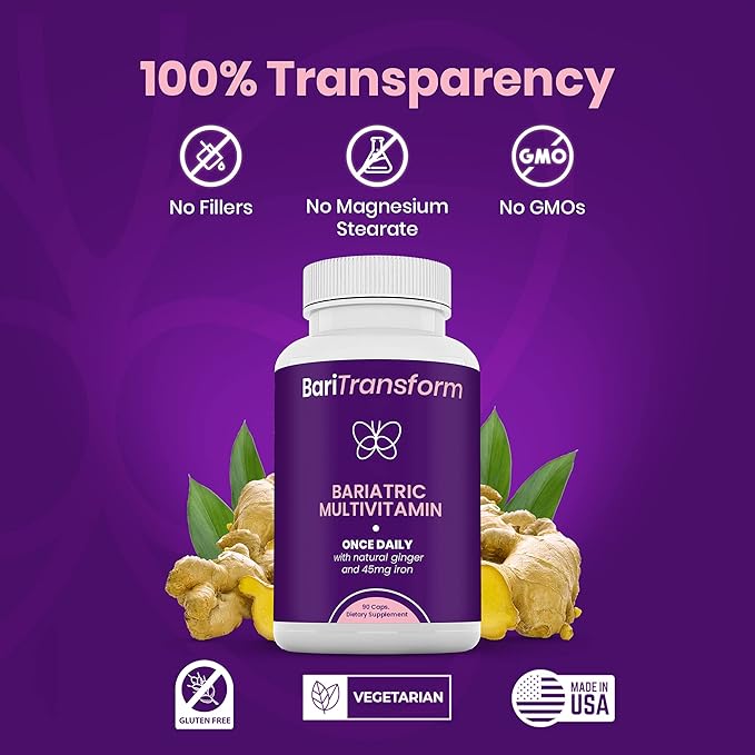 Bariatric Multivitamin with Iron Capsule – 30 Ct