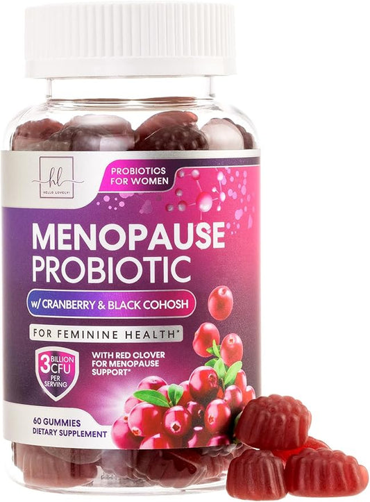 Menopause Probiotics for Women Gummy 3 Billion 60 Gummies