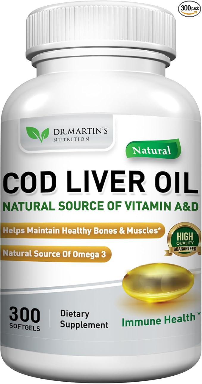 COD Liver Oil 300 Softgels 3 Fatty
