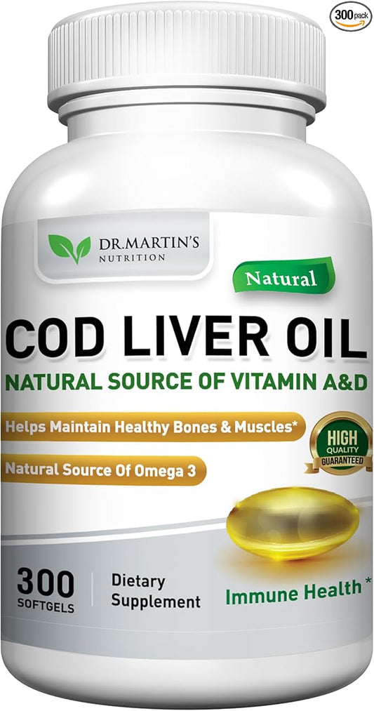 COD Liver Oil 300 Softgels 3 Fatty