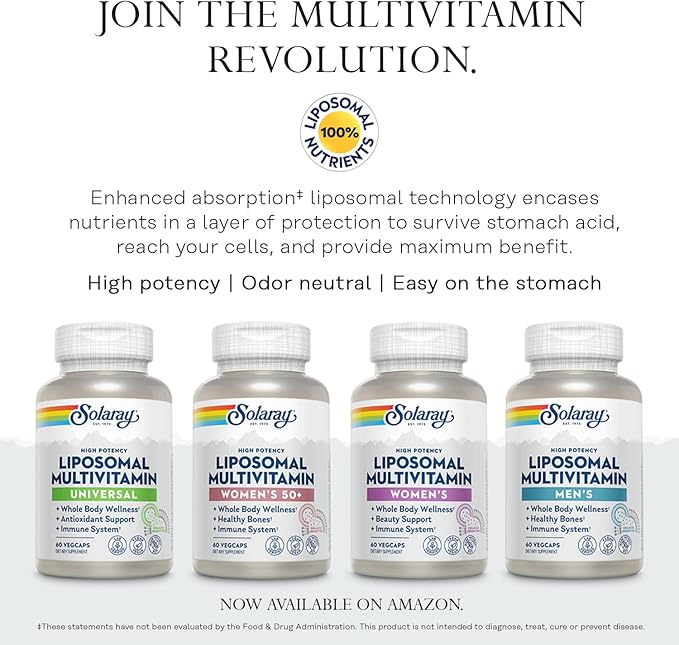 SOLARAY High Energy Multivitamin, No Iron, 1/Day, Timed-Release 120 VegCaps