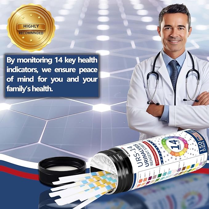 14-Panel Urine Test Strips 150ct, Comprehensive