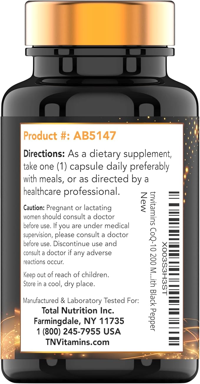 CoQ10 200mg - 150 Capsules 5 Month Q-10 200 200 mg