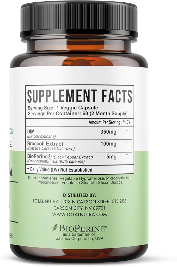 DIM Supplement: DIM Ultra 455mg Diindolylmethane,