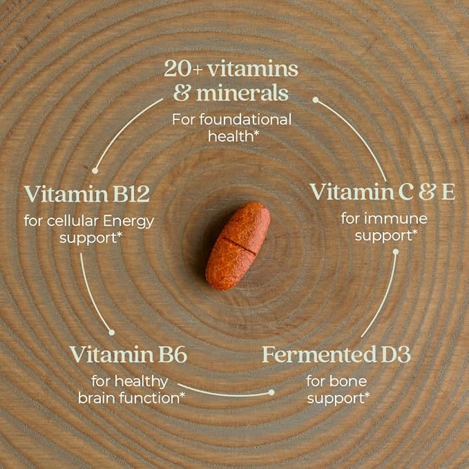 New Chapter Women's Multivitamin 50 Plus for Cellular Energy, Heart & Immune Support with 20+ Nutrients + Astaxanthin - Every Woman's One Daily 55+, Gentle on The Stomach, 48 Count
