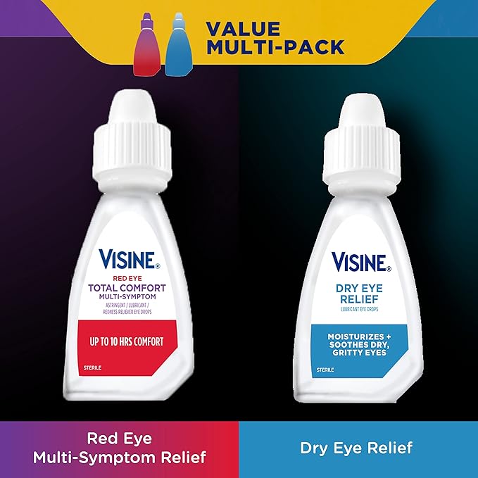Visine Red Eye Total Comfort Multi-Symptom 2 Items