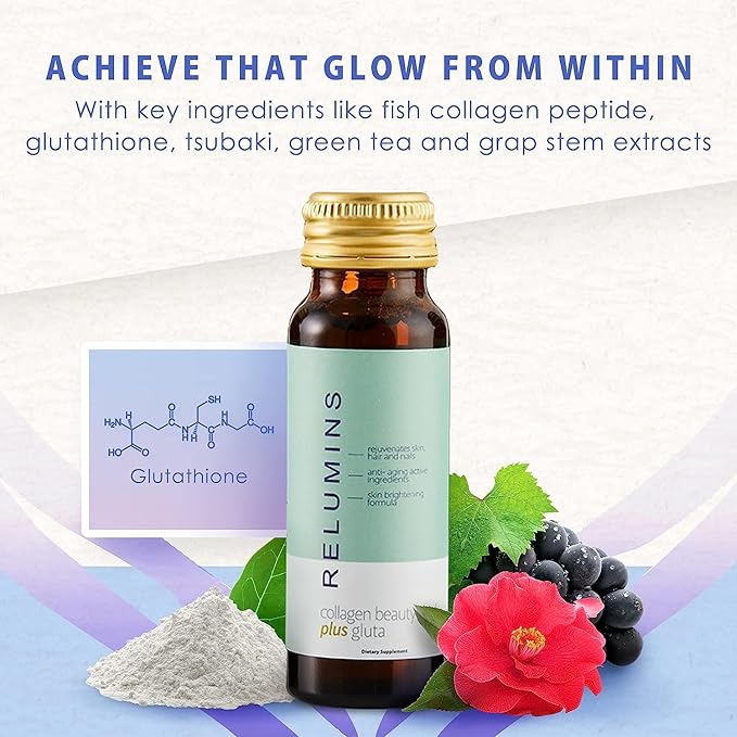 Relumins Advance Rejuvenating Collagen Beauty Drink CoQ10, EGCG, 50mL Drinks
